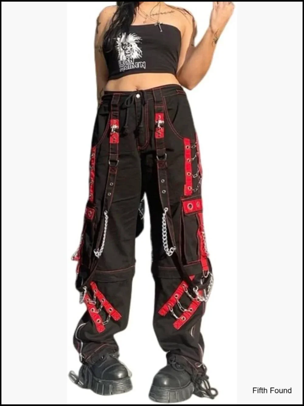 Medium Wide Leg Denim Pants Baggy Fit Y2K Grunge Street Style